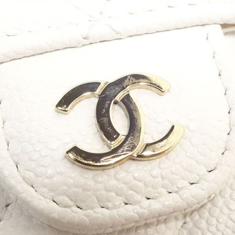 Pre-Loved Chanel CC Quilted Caviar Flap Card Holder Wallet - Picture 6 of 10
